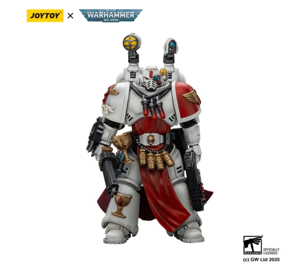 Joy Toy Warhammer 40k Blood Angels Sanguinary Priest with Heavy Bolt Pistol Chainsword and Narthecium
