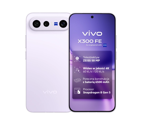 vivo X300FE 5G 12/512GB 6,31" 120Hz 50Mpix Fioletowy
