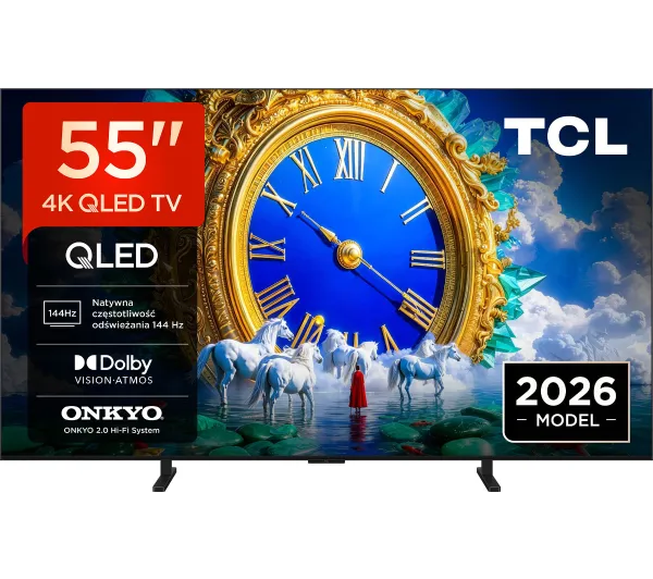 TCL 55A400 55" QLED 4K 144Hz Google TV Funkcje AI Dolby Vision Dolby Atmos DTS-X HDMI 2.1 DVB-T2