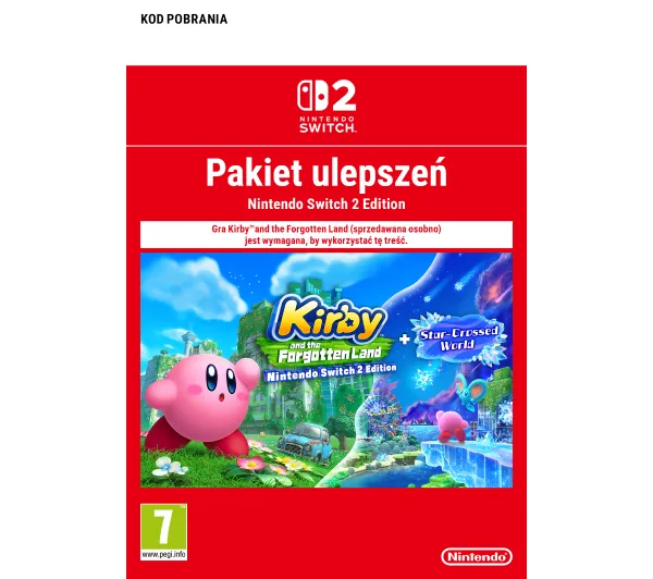 Kirby And The Forgotten Land Upgrade Pack Nintendo Switch 2 Edition + Star-Crossed World [Bon Aktywacyjny]