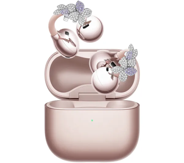 Huawei FreeClip 2 TWS Konstrukcja klipsa Bluetooth 6.0 Funkcje AI Flower Edition + Drill Flower Złoty