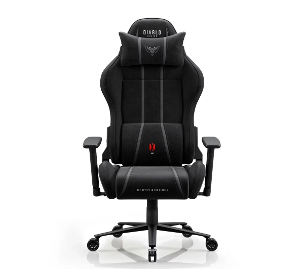 Diablo Chairs X-One 2.0 Kingl Burned Black Gamingowy do 160kg Tkanina Czarny