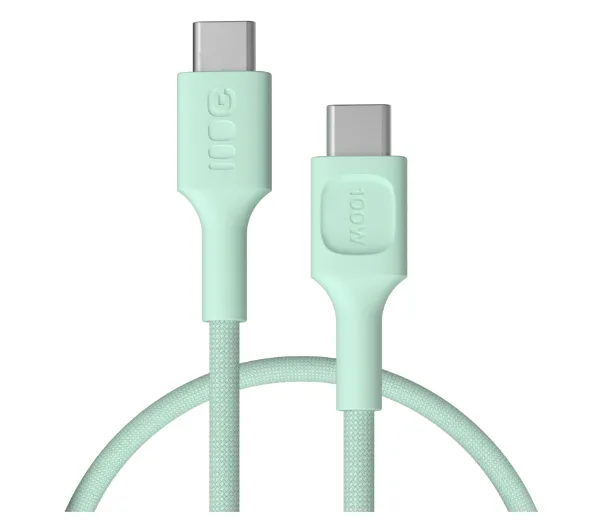 Green Cell PowerStream PD USB-C do USB-C 100W 0,3m Miętowy
