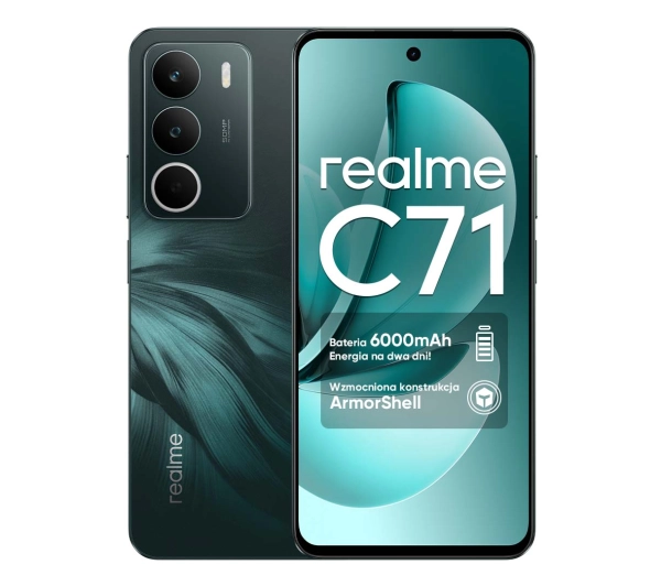 realme C71 4/256GB Funkcje AI 6,67" 120Hz 50Mpix Zielony