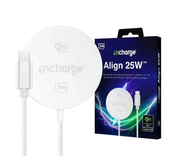 3mk incharge Align 25W do Apple Biały