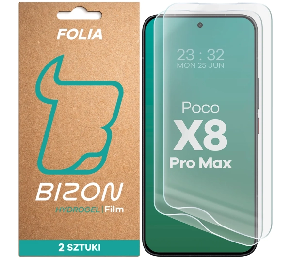 Bizon na ekran Film Hydrogel Front Duo do Xiaomi POCO X8 Pro Max 2 sztuki