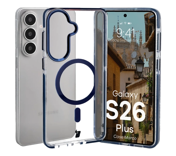 Bizon Case Marco do Galaxy S26 Plus Niebieski