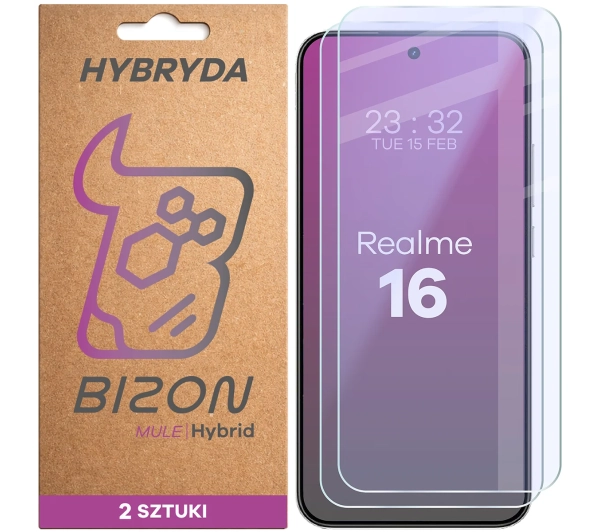 Bizon elastyczne Hybrid Mule Duo do Realme 16 5G 2 sztuki