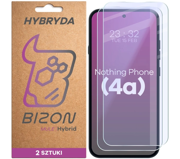 Bizon elastyczne Hybrid Mule Duo do Nothing Phone 4a 2 sztuki