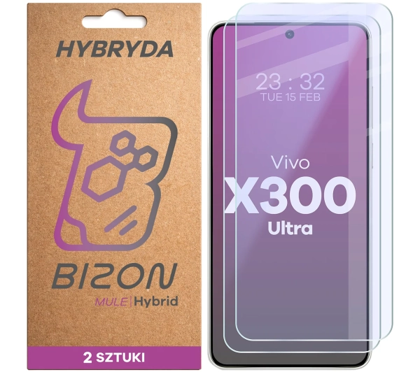 Bizon elastyczne Hybrid Mule Duo do Vivo X300 Ultra 2 sztuki