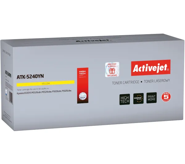 ActiveJet ATK-5240YN (zamiennik TK-5240Y) Żółty
