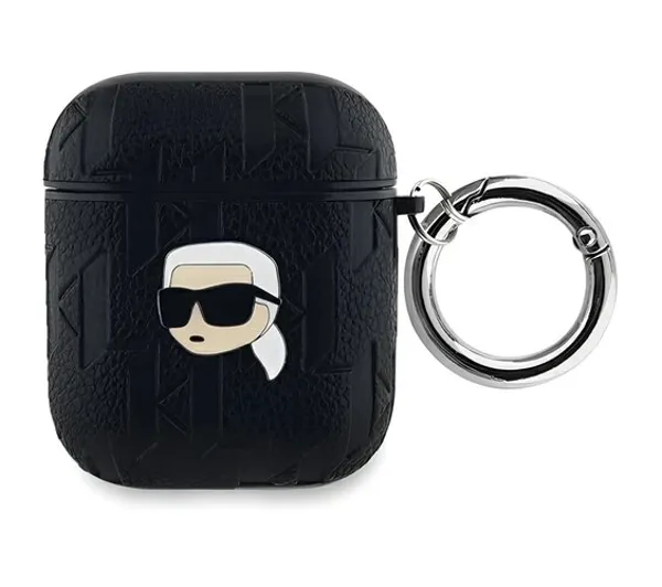 Karl Lagerfeld Monogram Karl Head do Apple AirPods 1/2 Czarny