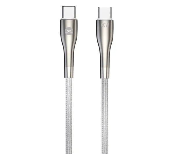 Forever USB-C - USB-C Sleek 60W 1 m Biały