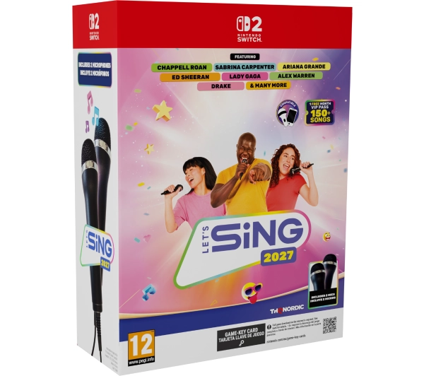 Let's Sing 2027 + 2 Mikrofony Gra na Nintendo Switch 2