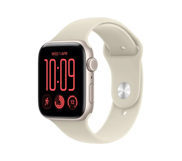 Apple Watch SE 3gen GPS + Cellular koperta 40mm z aluminium Księżycowa poświata pasek sportowy piaskowy M/L 2026