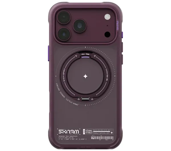 Skinarma Atlas MagSafe + Rotating Kick Stand do iPhone 18 Pro Max / 17 Pro Max Burgundowy