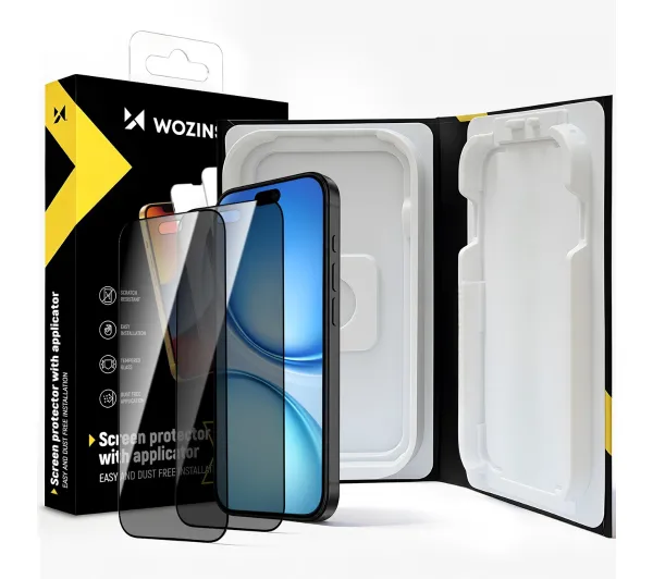 Wozinsky EasyFit Privacy Glass na iPhone 17 / 16 Pro 2 szt