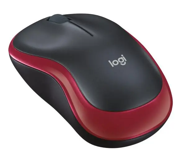 Logitech M185 Czarno-czerwony