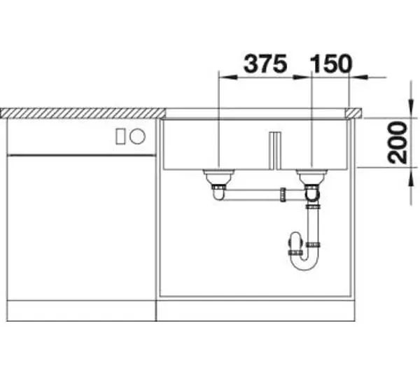 Blanco SUBLINE 430/270-U 523151 Komora z lewej strony Granitowy Antracyt - Kup na Raty - RRSO 0%
