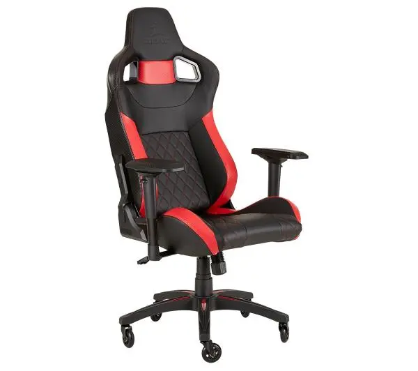 Corsair T1 Race 2018 Gamingowy do 120kg Skóra ECO Czarno-czerwony - Kup na Raty - RRSO 0%