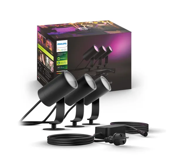 Inteligentne oświetlenie - Philips Lily Hue Spike Black 17414/30/P7