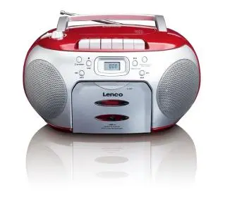 Lenco SCD-420 Czerwono-srebrny
