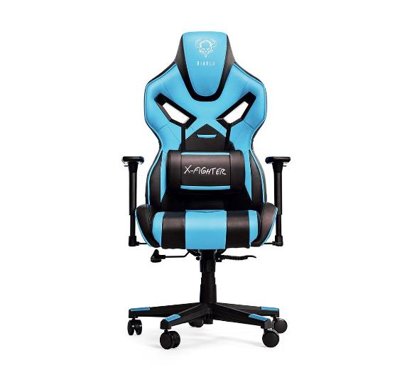 fotel gamingowy Diablo Chairs X-Fighter Normal Size (czarno-niebieski)