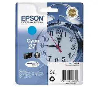 Epson 27 Durabrite Ultra T2702 Błękitny 3,6 ml