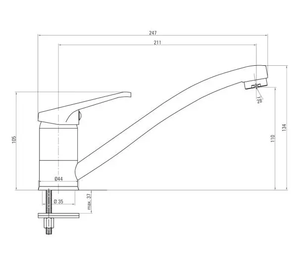 NEO Lobo BYU 060M Chrom Stal szlachetna - DRUGI -30%, ALBO 5-TY ZA 1ZŁ