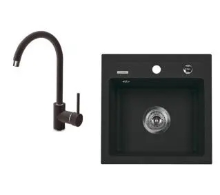 Deante Zorba ZQZ A2103 Grafitowy + bateria Nemezja Grafitowy - DRUGI -30%, ALBO 5-TY ZA 1ZŁ - Kup na Raty - RRSO 0%