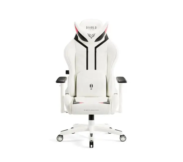 Diablo Chairs X-Ray 2.0 King Size Gamingowy do 160kg Skóra ECO Biało-czarny