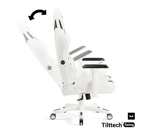 Diablo Chairs X-Ray 2.0 King Size Gamingowy do 160kg Skóra ECO Biało-czarny - Kup na Raty - RRSO 0%