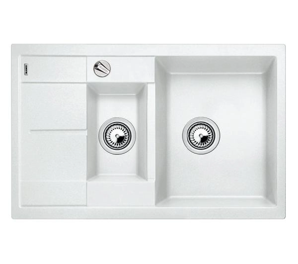 Zlewozmywaki kuchenne - Blanco METRA 6 S Compact 513468 Granitowy Biały