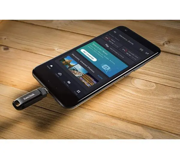 SANDISK Ultra Dual Drive Go 64GB USB 3.2 Typ C / USB 3.2 Czarny