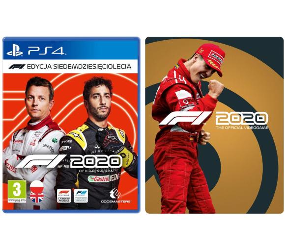 gra F1 2020 - Edycja Siedemdziesięciolecia + Steelbook Gra na PS4 (Kompatybilna z PS5)