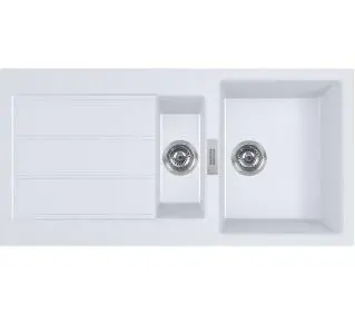 Franke Sirius 2.0 S2D 651-100 Tectonite Biały polarny - DRUGI -30%, ALBO 5-TY ZA 1ZŁ - Kup na Raty - RRSO 0%