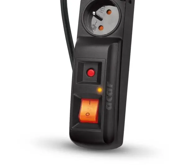 Acar F5 PRO 5 gniazd 5m Czarny