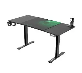 Ultradesk LEVEL V2 140cm Regulacja wysokości Czarno-zielony - Kup na Raty - RRSO 0%