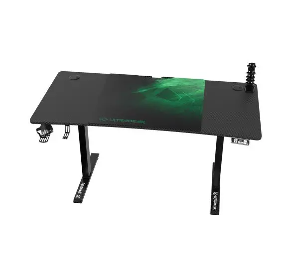 Ultradesk LEVEL V2 140cm Regulacja wysokości Czarno-zielony - Kup na Raty - RRSO 0%