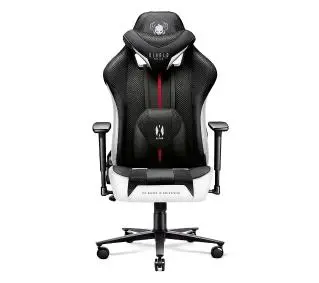 Diablo Chairs X-Player 2.0 King Size Gamingowy do 160kg Skóra ECO Tkanina Czarno-biały - Kup na Raty - RRSO 0%
