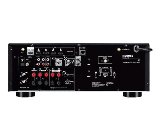 Yamaha MusicCast RX-V4A Czarny, Pure Acoustics NOVA 8, NOVA 6 Czarny - Kup na Raty - RRSO 0%