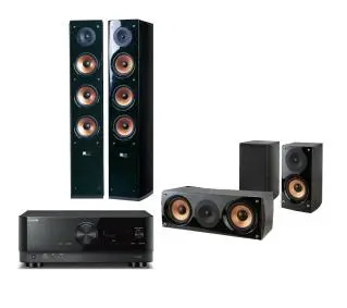Yamaha MusicCast RX-V4A Czarny, Pure Acoustics NOVA 8, NOVA 6 Czarny - Kup na Raty - RRSO 0%