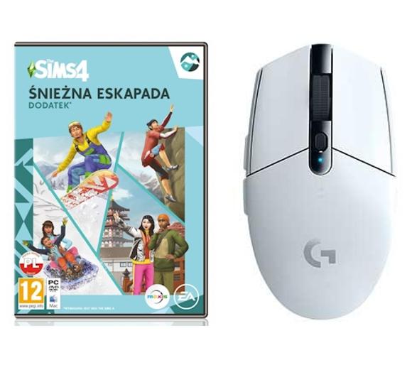 dodatek do gry The Sims 4: Śnieżna Eskapada Gra na PC + mysz Logitech G305 (biały)