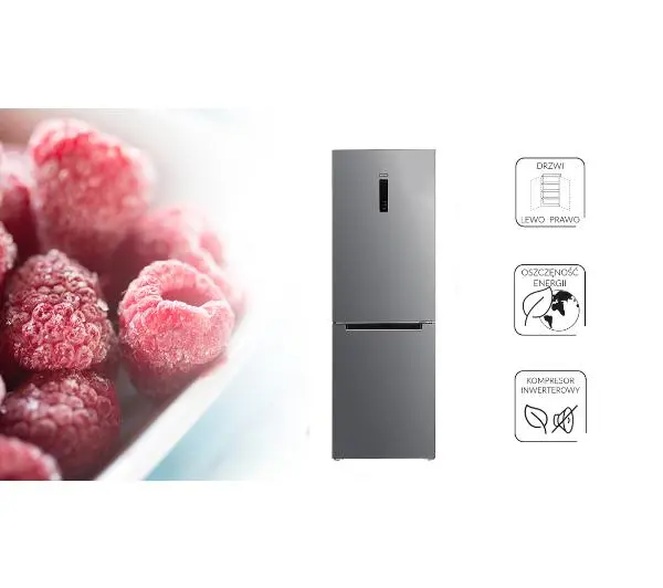 MPM 357-FF-30/AA Pełny No Frost 185cm Komora świeżości Dark Inox - DRUGI -30%, ALBO 5-TY ZA 1ZŁ - Kup na Raty - RRSO 0%