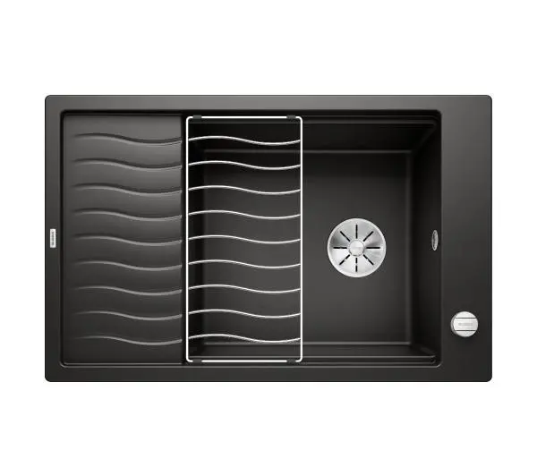 Zlewozmywaki kuchenne - Blanco ELON XL 6 S 525882 Granitowy Czarny
