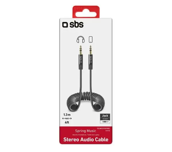 SBS TECABLE35SPIRDG 1,3m Srebrny