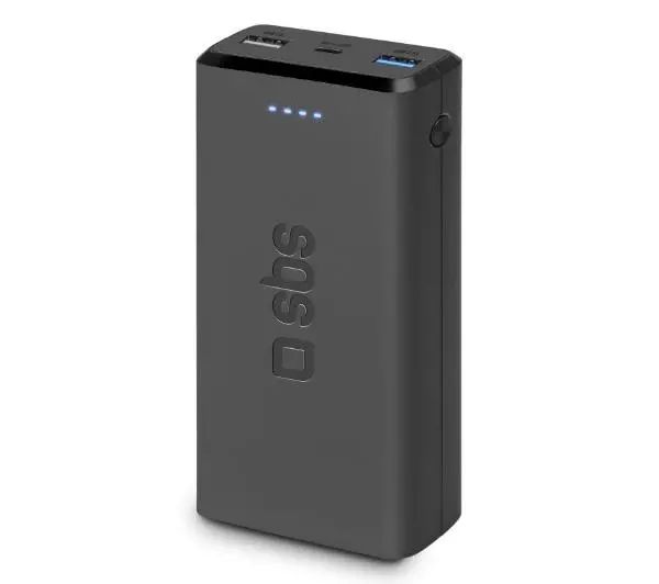 SBS TTBB20000FASTK 20000mAh USB-C + micro USB 10W Czarny