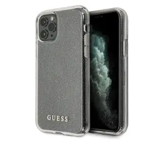Guess Glitter GUHCN58PCGLSI do iPhone 11 Pro Srebrny