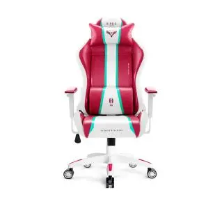 Diablo Chairs X-One 2.0 Normal Size Gamingowy do 136kg Skóra ECO Tkanina Biało-czerwony - Kup na Raty - RRSO 0%
