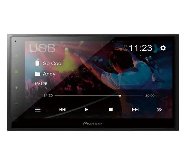 Pioneer DMH-A340DAB z USB 6,8" 4x50W Bluetooth